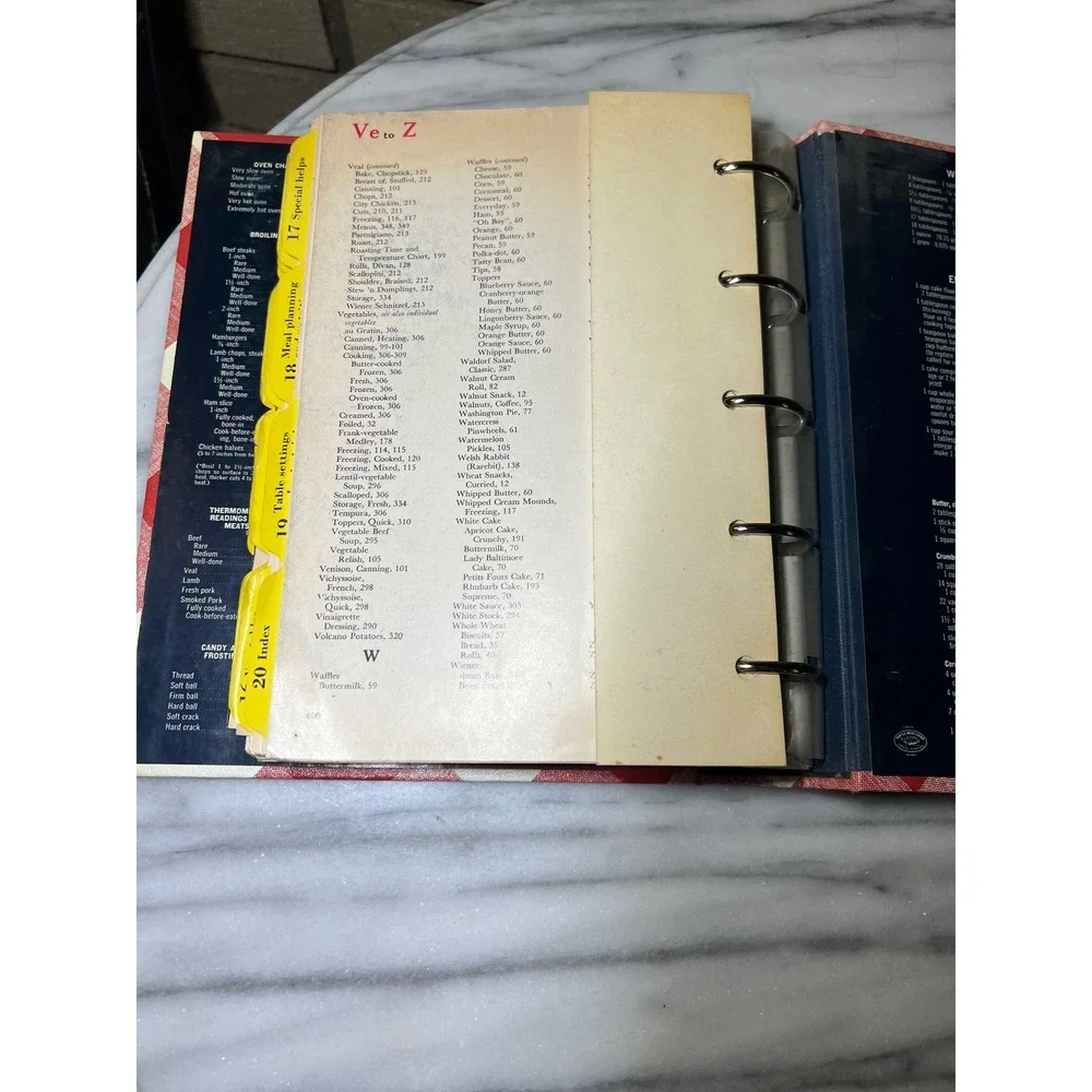 Better Homes and Gardens New‎ Cook Book Vintage Gingham Plaid 5-Ring Binder